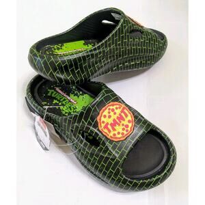 Teenage Mutant Ninja Turtles Tmnt Pizza Slide Sandals Size 7 Slides 7 New